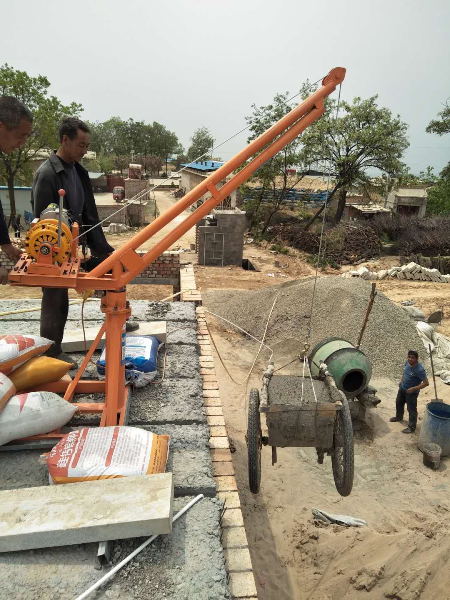 小吊機用于樓房建筑